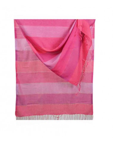 Missing Stripe Stole - Shades of Pink