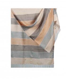 Missing Stripe Stole - Shades of Beige