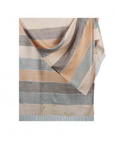 Missing Stripe Stole - Shades of Beige
