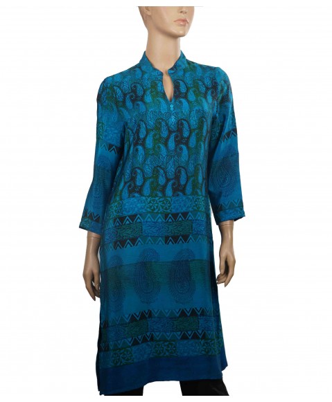 Tunic - Blue Paisley