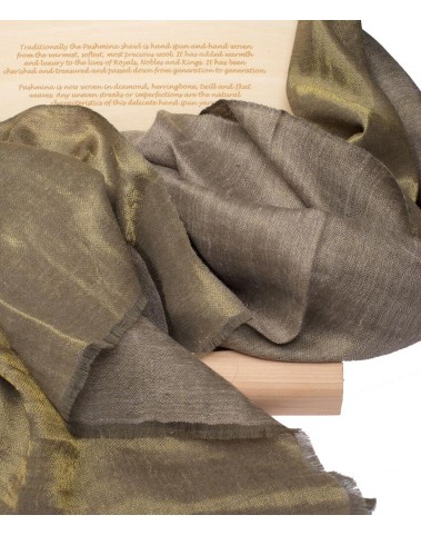 Gold Pashmina Reversable Shawl