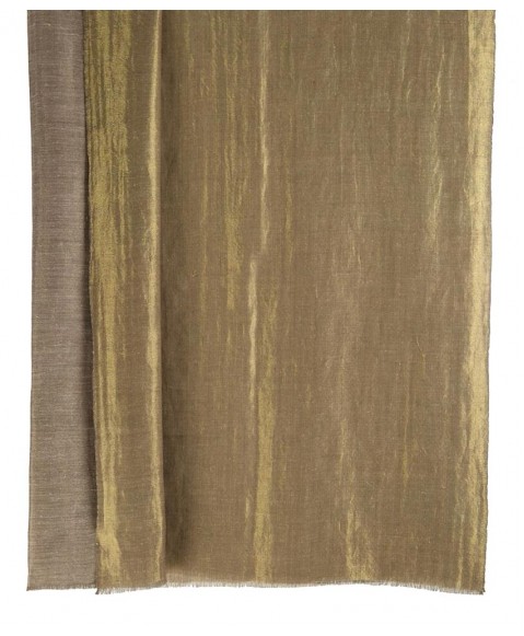 Gold Pashmina Reversable Shawl